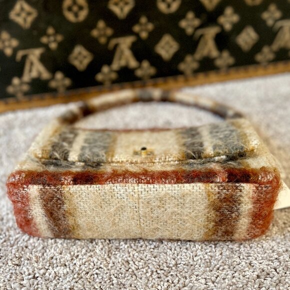 Anine Bing Nico Bag Purse in Oatmeal Plaid, NEW - Picture 4 of 4